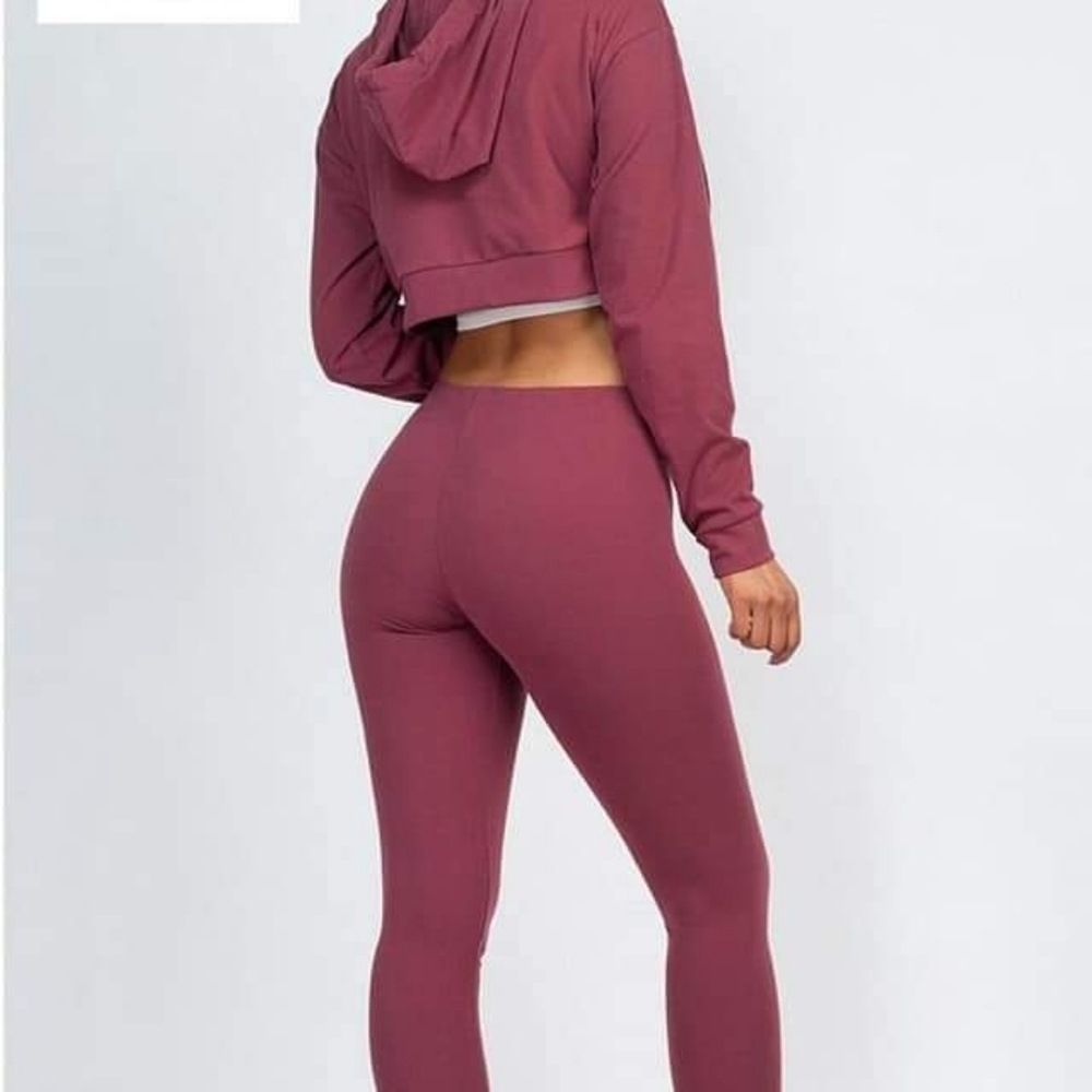 Solid 2 piece set (Cranberry)